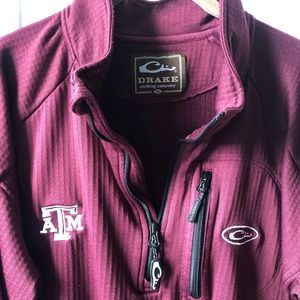 Texas A&M Drake Waterfowl 1/4 zip Waffle pullover
